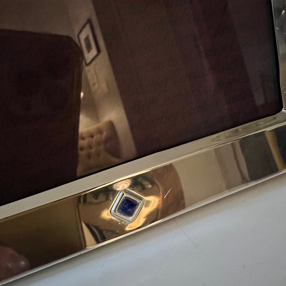 Authentic CARTIER 925 Sterling Silver Photo Frame with Elegant Wood - Picture 8 of 15